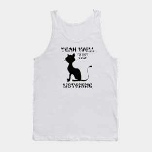 Funny Cat Lovers Humor meme Tank Top